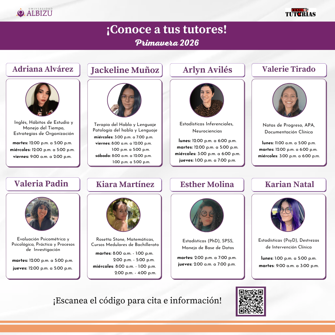 Conoce a tus tutores Conoce a tus tutores