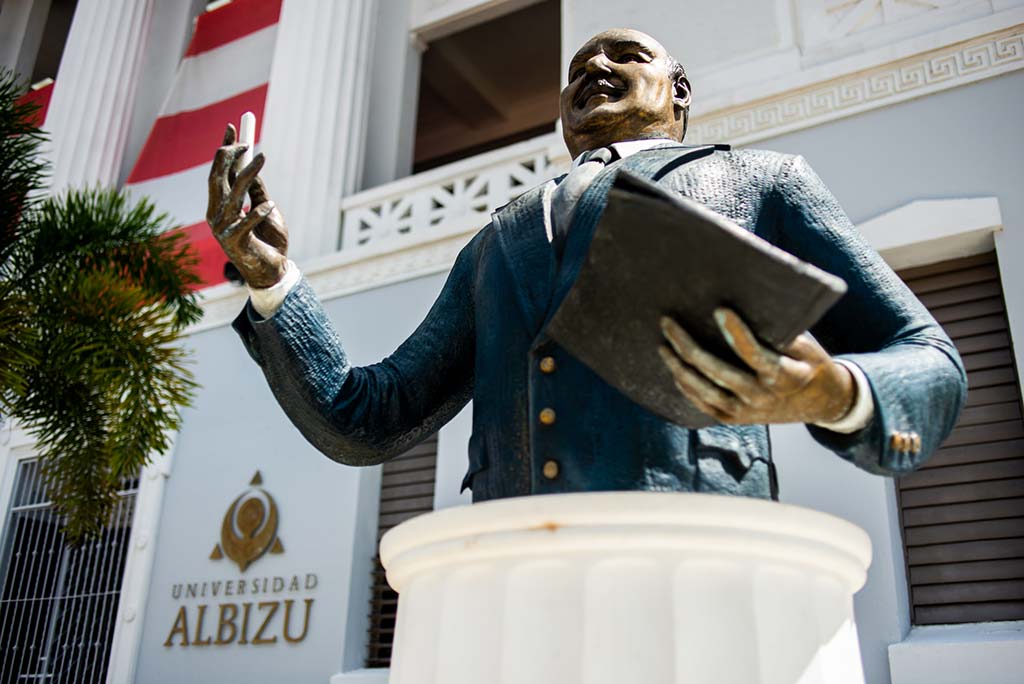 albizu-statue Albizu University statue