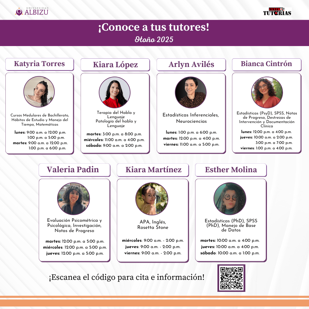 Conoce a tus tutores