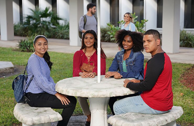 umbrella Student at Miami Campus